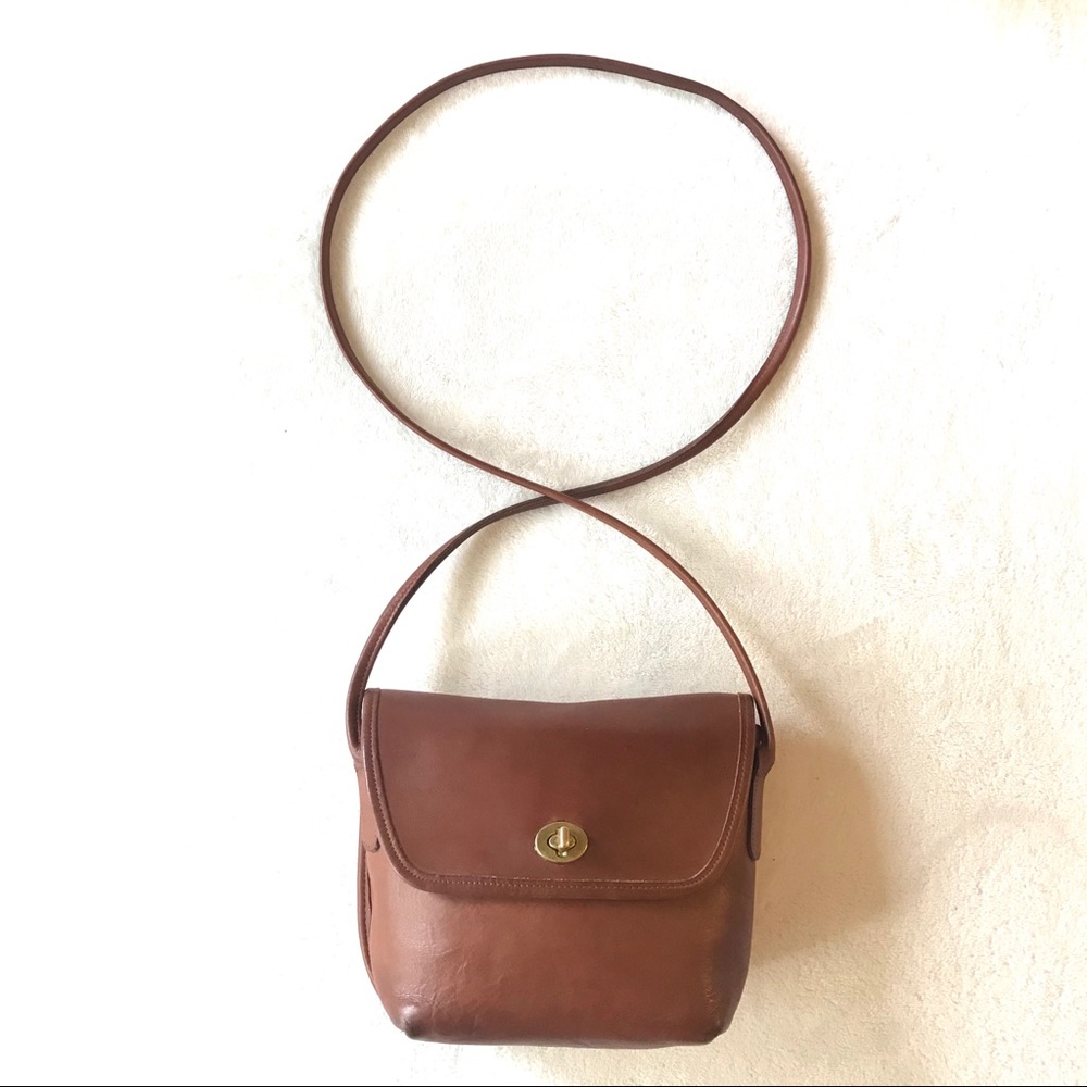 Vintage COACH Brown Made in USA Crossbody Purse